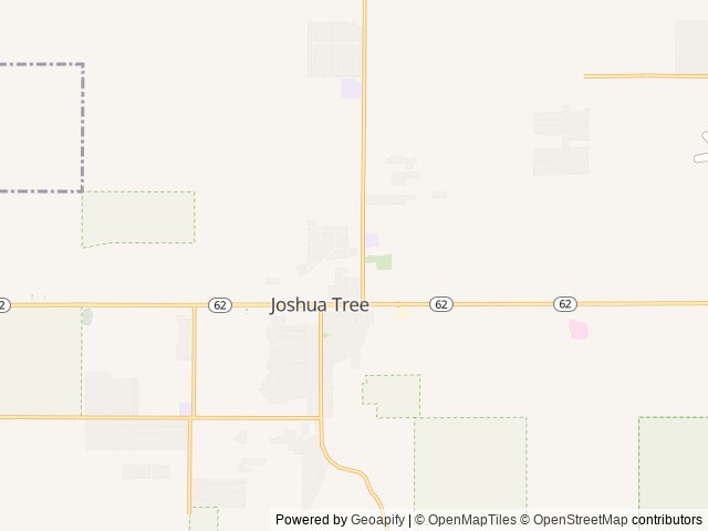 Map of AutoCamp Joshua Tree location at Joshua Tree, CA, United States