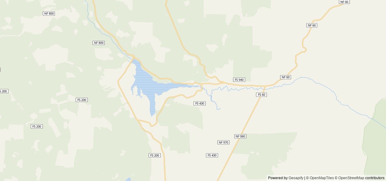 Map of Inlet Campground location at Idleyld Park, OR, United States