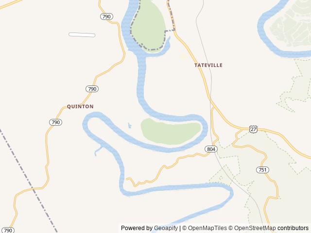 Map of Lake Cumberland Glamping location at Burnside, KY, United States