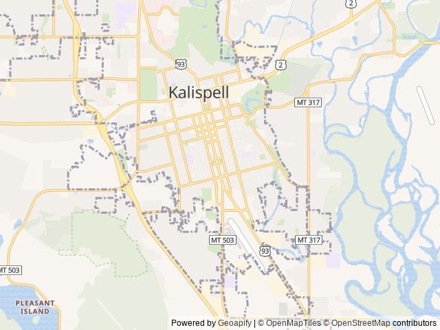 Map for 2016 Keystone RV Hideout 21THWE near Kalispell, MT