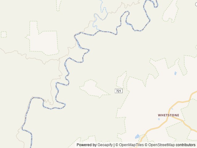Map of Whetstone Horse Camp location at Mountain Rest, SC, United States