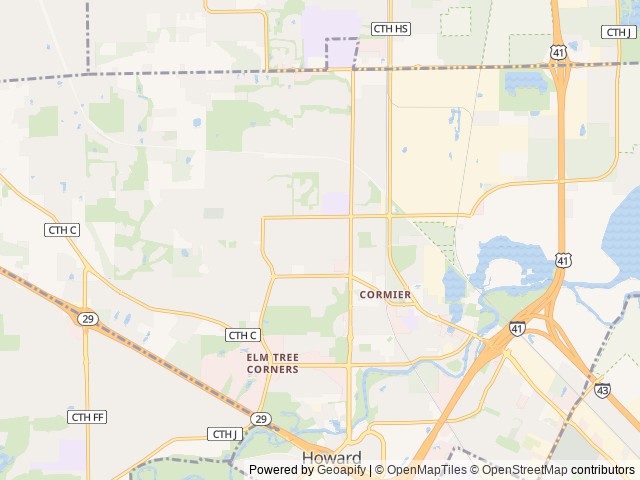 Map for 2024 Heartland Pioneer QB 300 near Howard, WI