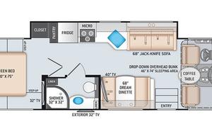 Room for the whole family in our Thor Motor Coach
