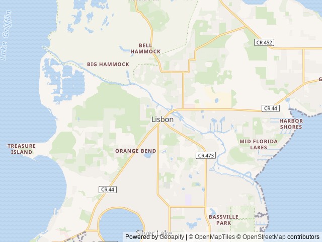 Map of Haines Creek RV Village location at Leesburg, FL, United States