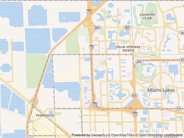 Map for 2026 Winnebago Travato 59K near Hialeah, FL