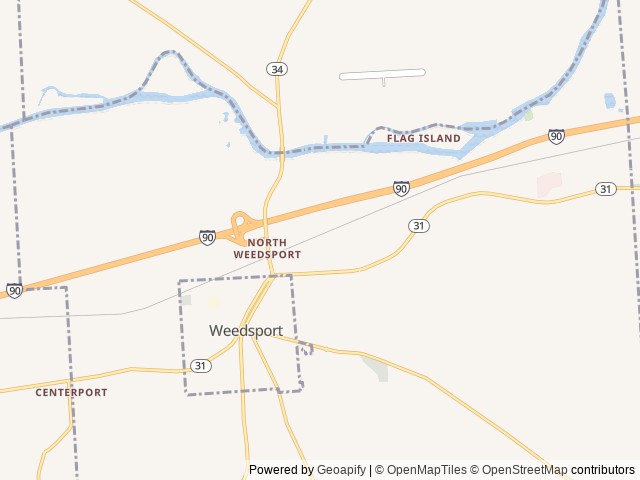 Map of Weedsport Speedway location at Weedsport, NY, United States