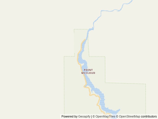 Map of Pine Point (Shasta Lake, CA) location at Lakehead, CA, United States