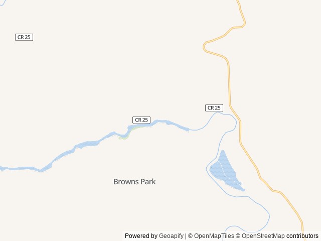 Map of Bridge Hollow Campground location at Vernal, UT, United States