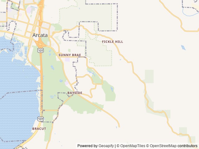 Map for 2023 Tiffin Motorhomes Allegro Bay 38 AB near Bayside, CA
