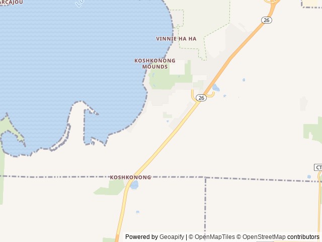 Map of Silo Ridge (Age Restricted 55+) location at Fort Atkinson, WI, United States