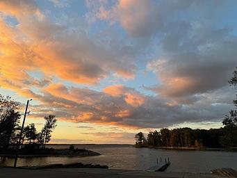 Sunset at North Marcum Boat Ramp