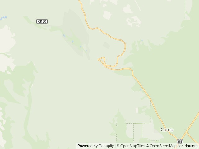Map of Roberts Cabin location at Fairplay, CO, United States