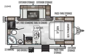 2020 Forest River RV Rockwood Mini Lite 2104S