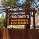 Holloway's Marina & RV Park wooden sign