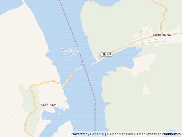 Map of Danville Landing Campground location at Stewart, TN, United States