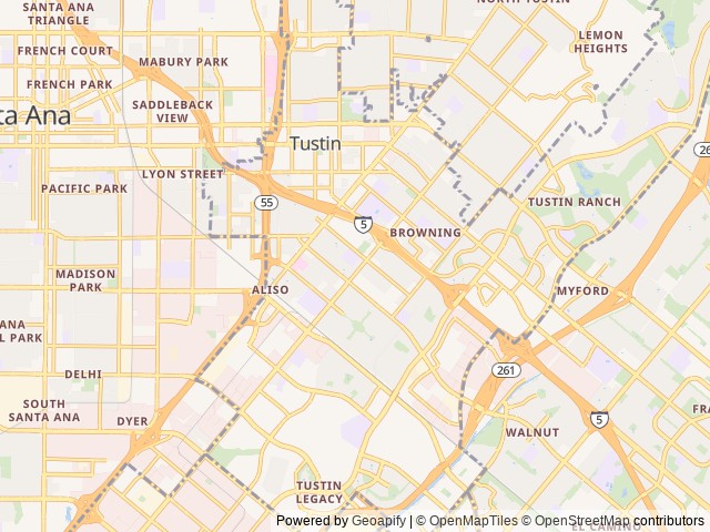 Map for 2019 Wildwood 30QBSS near Rancho Cucamonga, CA