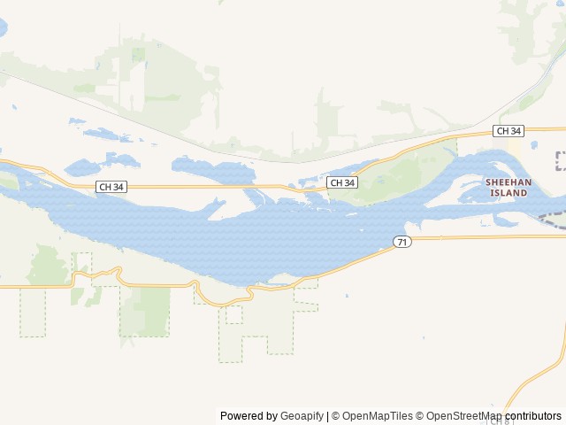 Map of Kayak Starved Rock Campground location at Ottawa, IL, United States