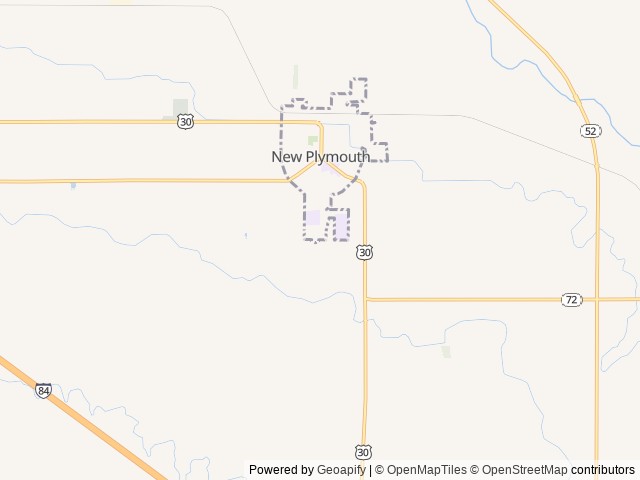 Map for 2022 Forest River RV Wildwood Heritage Glen 353BED near New Plymouth, ID