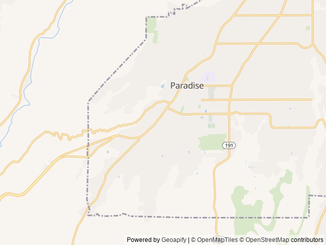 Map of Skyway Trailer Court location at Paradise, CA, United States