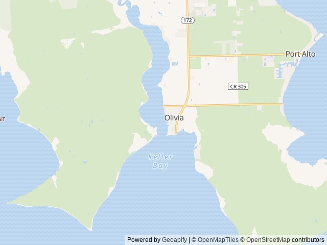 Map of Keller Bay RV Park location at Port Lavaca, TX, United States