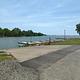 Boat launch with slips
