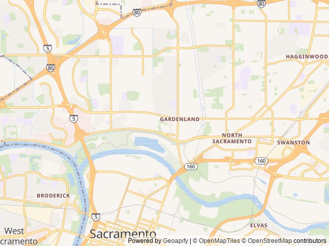 Map for Roomy Trailer Under 5,000 lb! (Sleeps 6 & Delivery) near Sacramento, CA