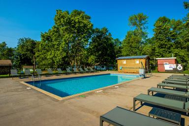 Swimming pool at the Red Door Resort.