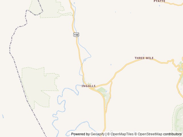 Map of Mountain River Family Campground location at Newland, NC, United States