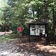 Kiosk information board at Woods Ferry Campground (SC)