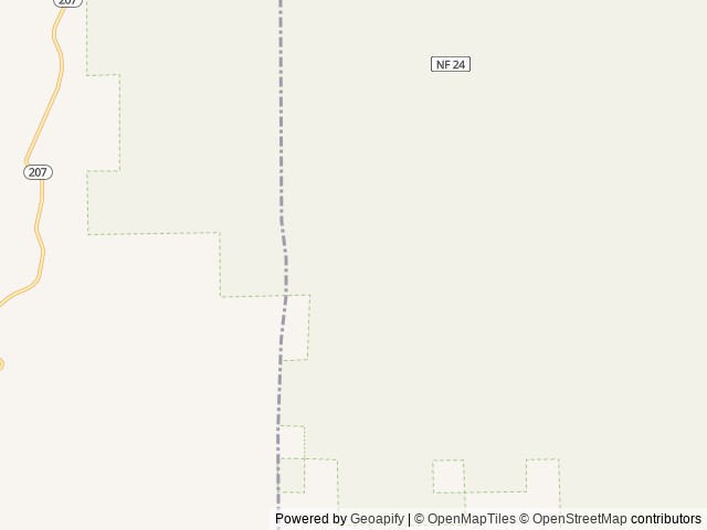 Map of Tamarack Cabin location at Heppner, OR, United States