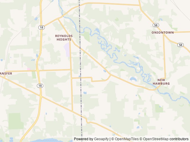 Map of Adventure Bound Shenango location at Transfer, PA, United States