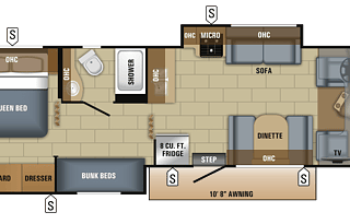 The Bunkhouse Motorhome | Sleeps 8