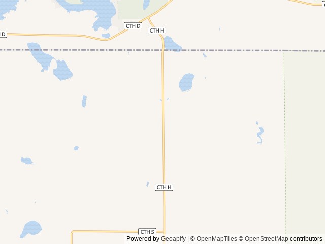 Map of Maple Bear Campground location at Tomahawk, WI, United States