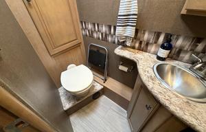 The 2 bathroom RV. No more waiting in line.