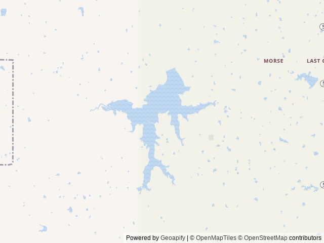 Map of Okemah Lake location at Okemah, OK, United States