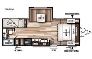 2017 Forest River RV Wildwood X-Lite 230BHXL