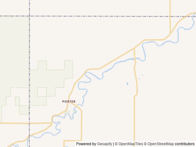 Map of River Ridge Family Campground, Porter Township, Michigan location at Breckenridge, MI, United States