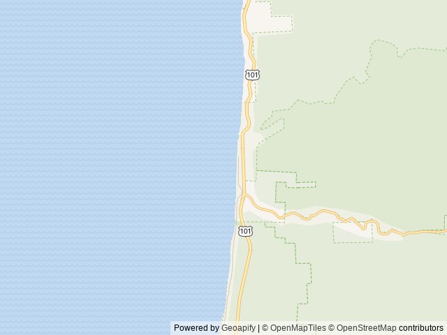 Map of Rock Creek Oregon Coast (Siuslaw National Forest, OR) location at Florence, OR, United States
