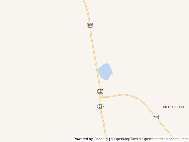 Map of Twin Pines RV Park & Campgrounds location at Lander, WY, United States