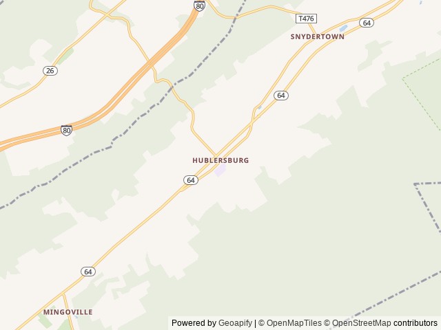 Map for 2020 Forest River RV Cherokee Grey Wolf 29TE near Bellefonte, PA
