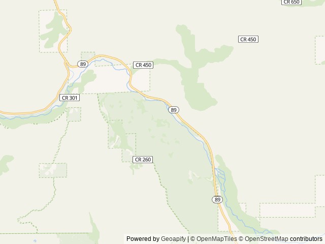 Map of Upper Little Truckee location at Sierraville, CA, United States