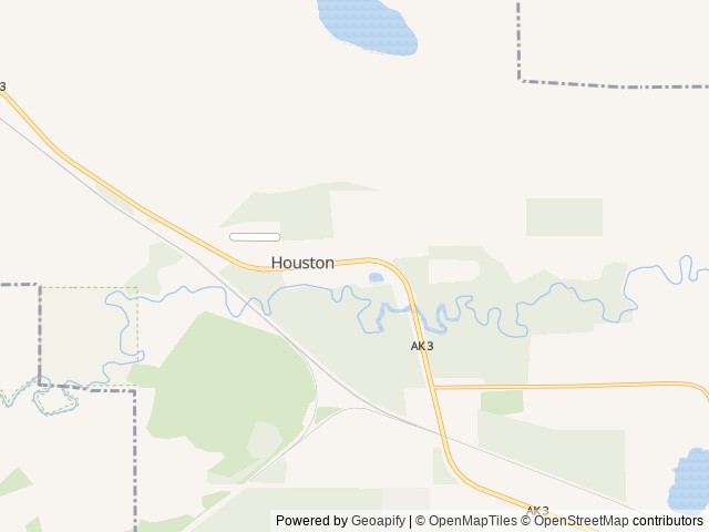 Map of Riverside RV & Camper Park location at Houston, AK, United States