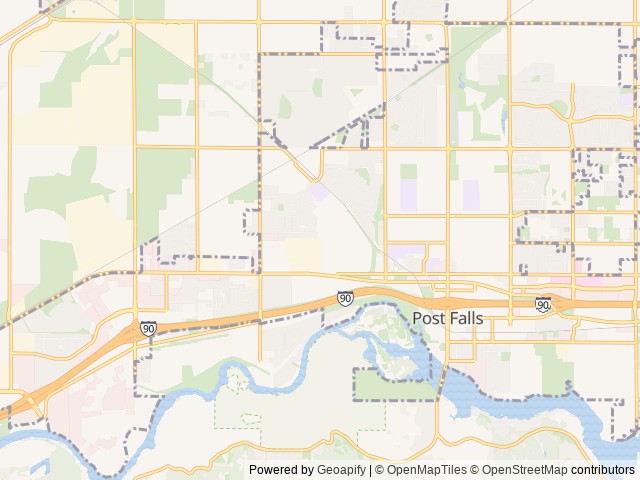 Map for 2022 Forest River RV Cherokee Alpha Wolf 26DBH-L near Post Falls, WA