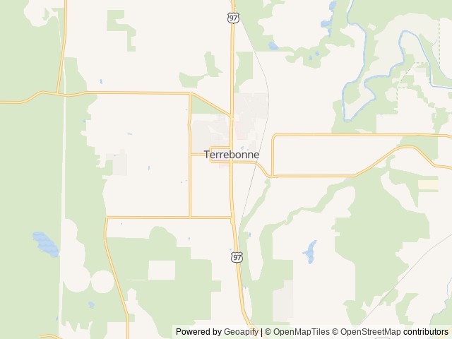 Map of Roadhouse Ranch & Camp location at Terrebonne, OR, United States