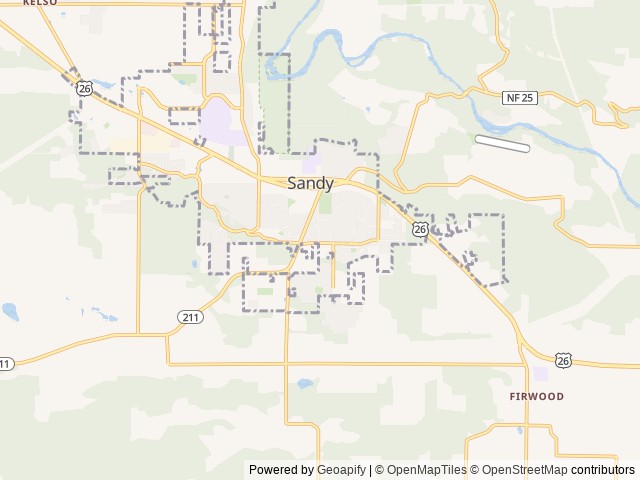 Map for Mountain Peak Family + Pet friendly Bunkhouse! near Sandy, WA