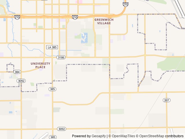 Map of Gates at McNeese RV Community location at Lake Charles, LA, United States