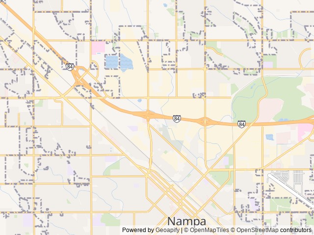 Map of Center Point RV Park location at Nampa, ID, United States