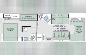2016 Thor Motor Coach Chateau 31E Bunkhouse