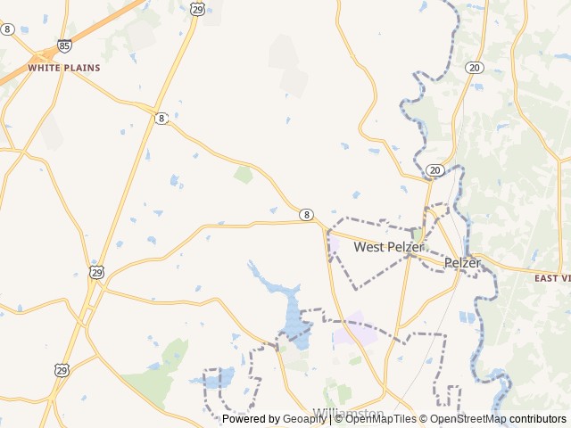 Map of Eden Farm RV Park location at Pelzer, SC, United States