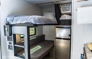 Solar-powered, lightweight, adventure bunkhouse